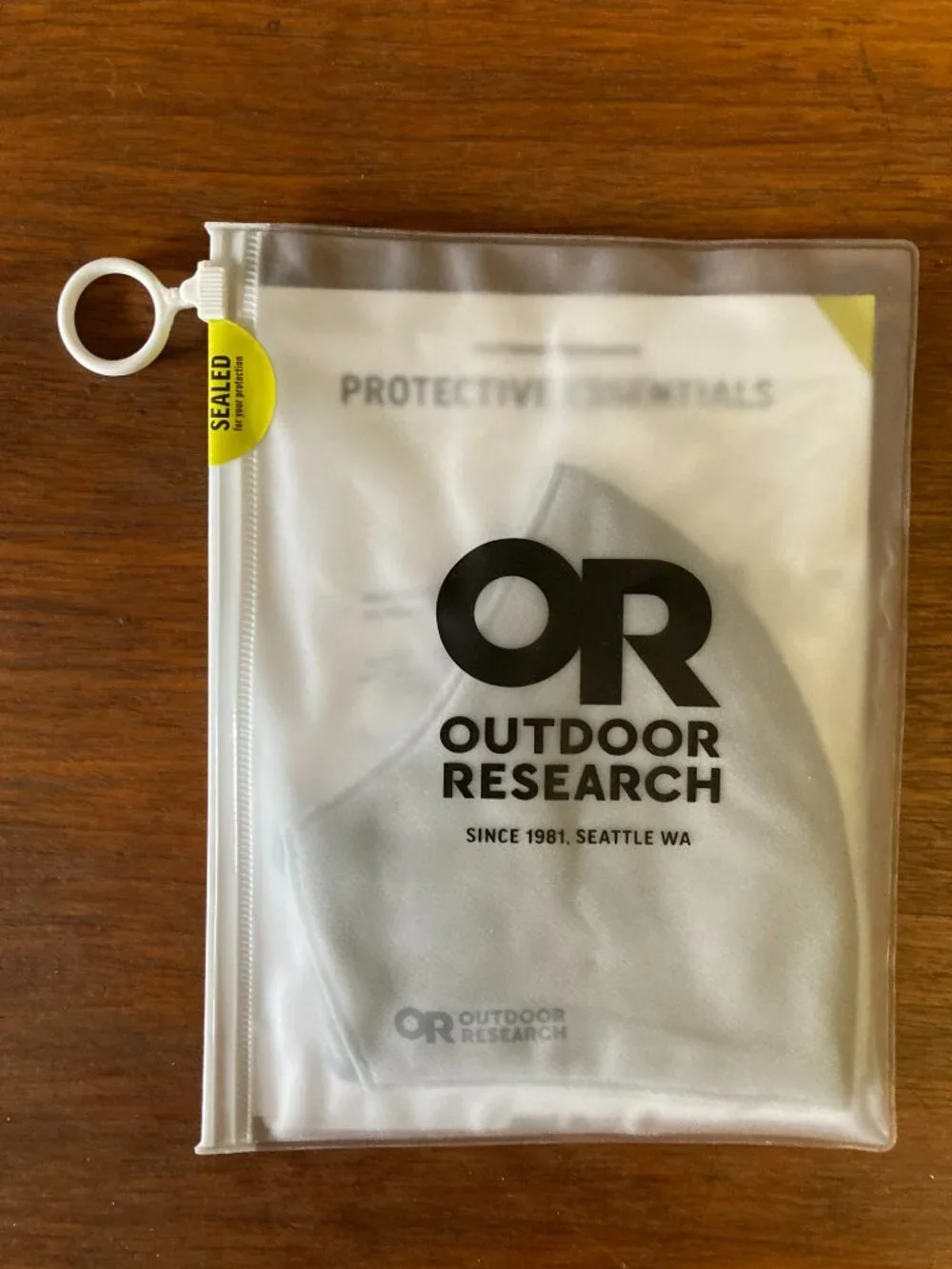 NWT OR Outdoor Research Essential Face Mask Kit Grey Blue 3-pack Filter Washable